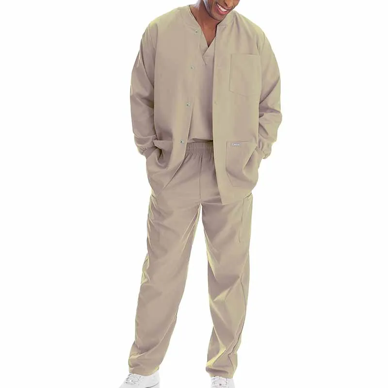 Factory Custom Scrub Anti Wrinkle Hospital Uniform Jacket Stretch Nursing Uniforms Warm Up Medical Scrub Jackets Nurse Sets