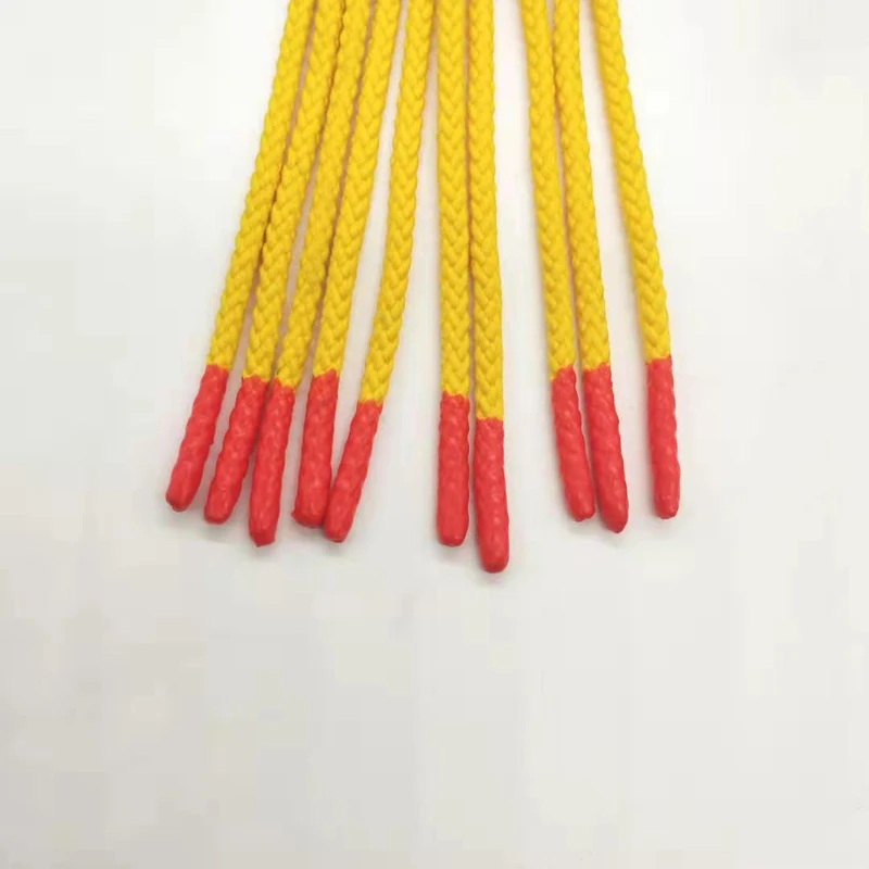 
New fashion Silicone hoodie string tips cord round rope for clothing factory direct sale 