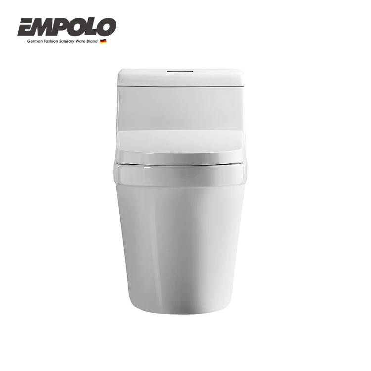 Empolo Sanitrios Siphonic Rimless Ceramic Bathroom Set 300/400 mm WC Soft Release Seat One Piece Toilet Bathroom Pieces One