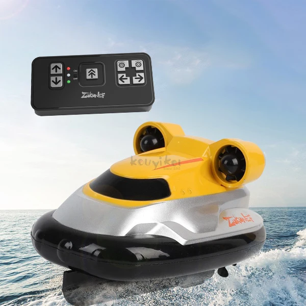 ISO9001 BSCI RC Mini 2.4GHz Electric Speedboat Portable Light Remote Control Boat Hovercraft High Speed Ship Toys For Children