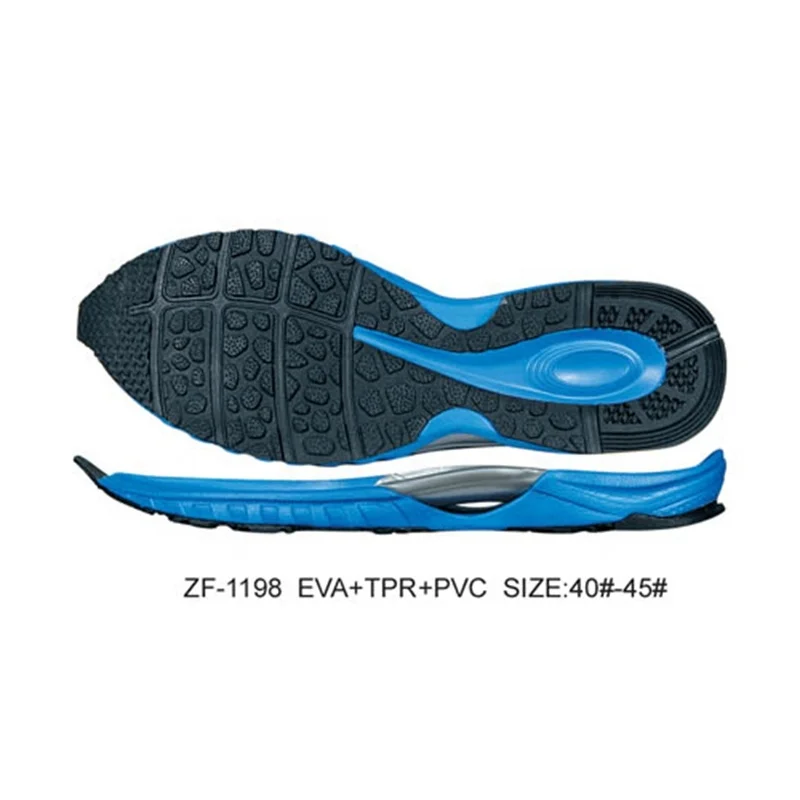 OEM Wholesale Fashion Design Light Weight TPR Shoe Sole For Lady And Mens Sports Shoes Making