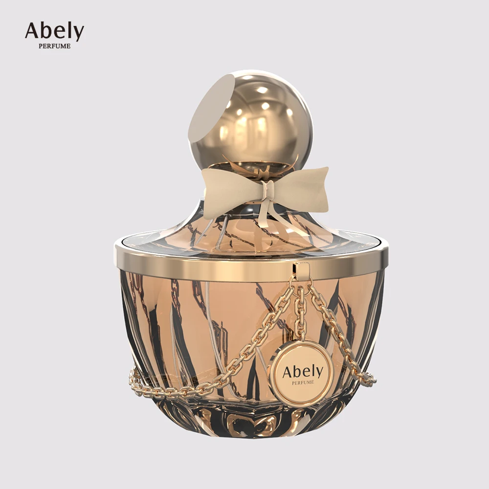 Abely 100ml Wholesale Luxury Color Empty Glass Perfume Bottle Round Spray Cap with Packing