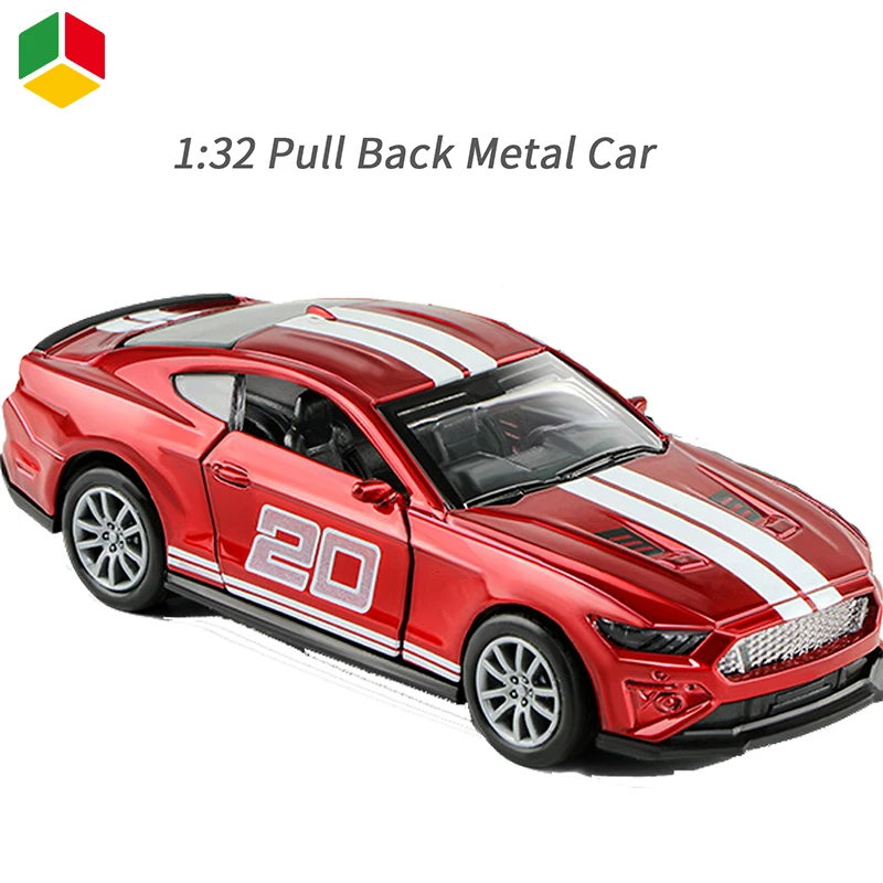 QS High Quality Alloy Metal Car Toys Die Cast Pull Back 4 Color 1 32 Scale Mini Diecast Racing Car Vehicle Model Kits Toys