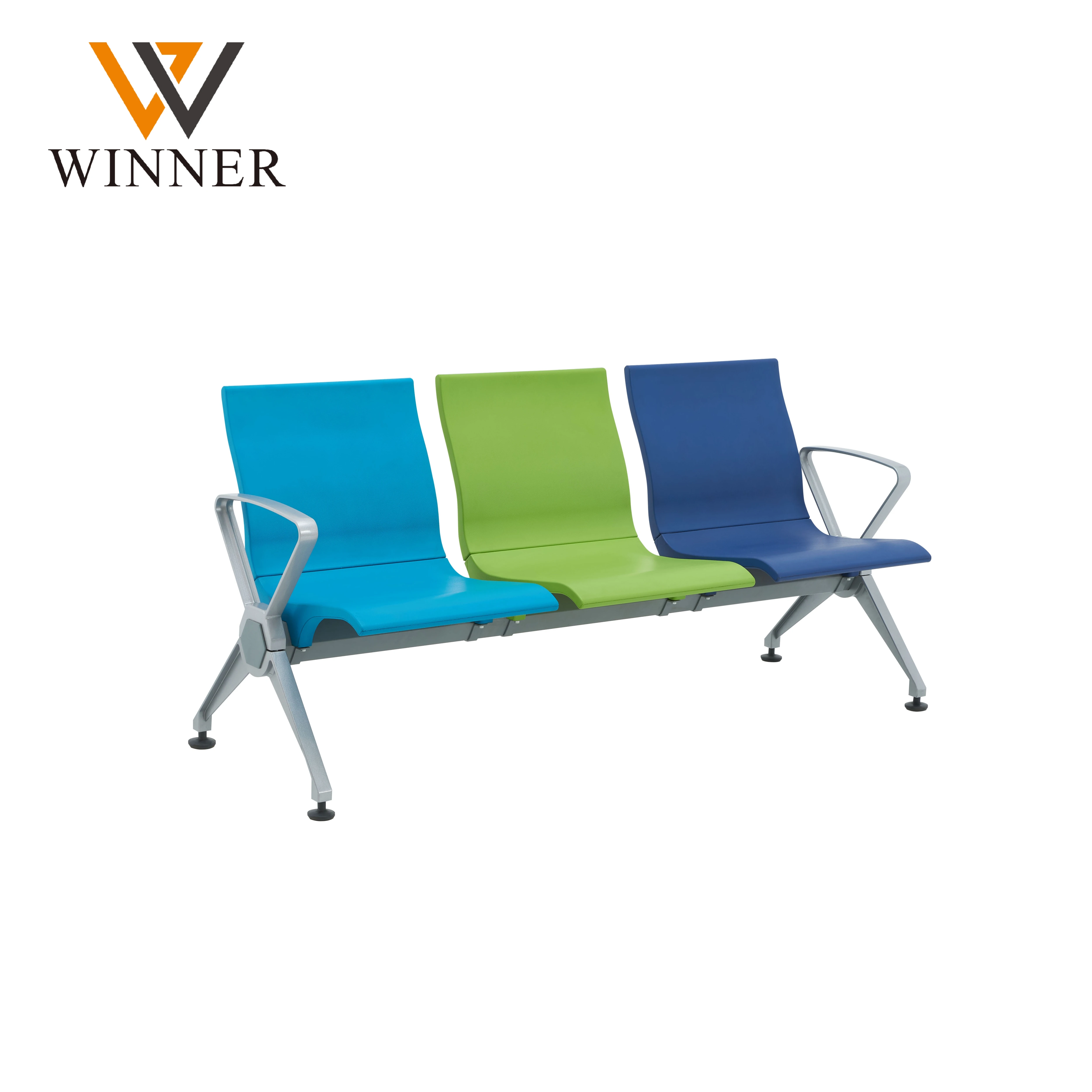 PU padding public airport waiting area bench chair waiting bench seating chairs