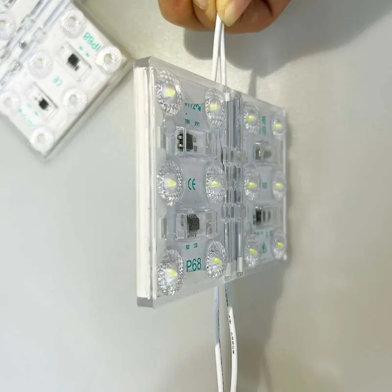 AC Lossless Blockchain LED module 220v 110v 3030 Smd With lens waterproof IP68 Special for lightbox