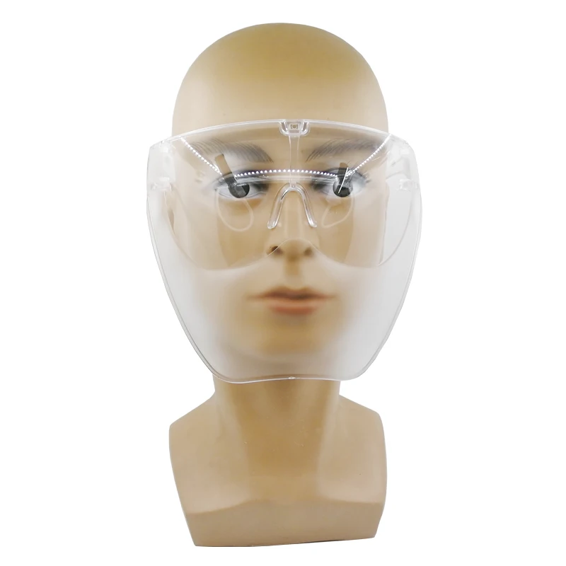 
Face shield with frosted front gace shield anti fog protector facial con lentes 