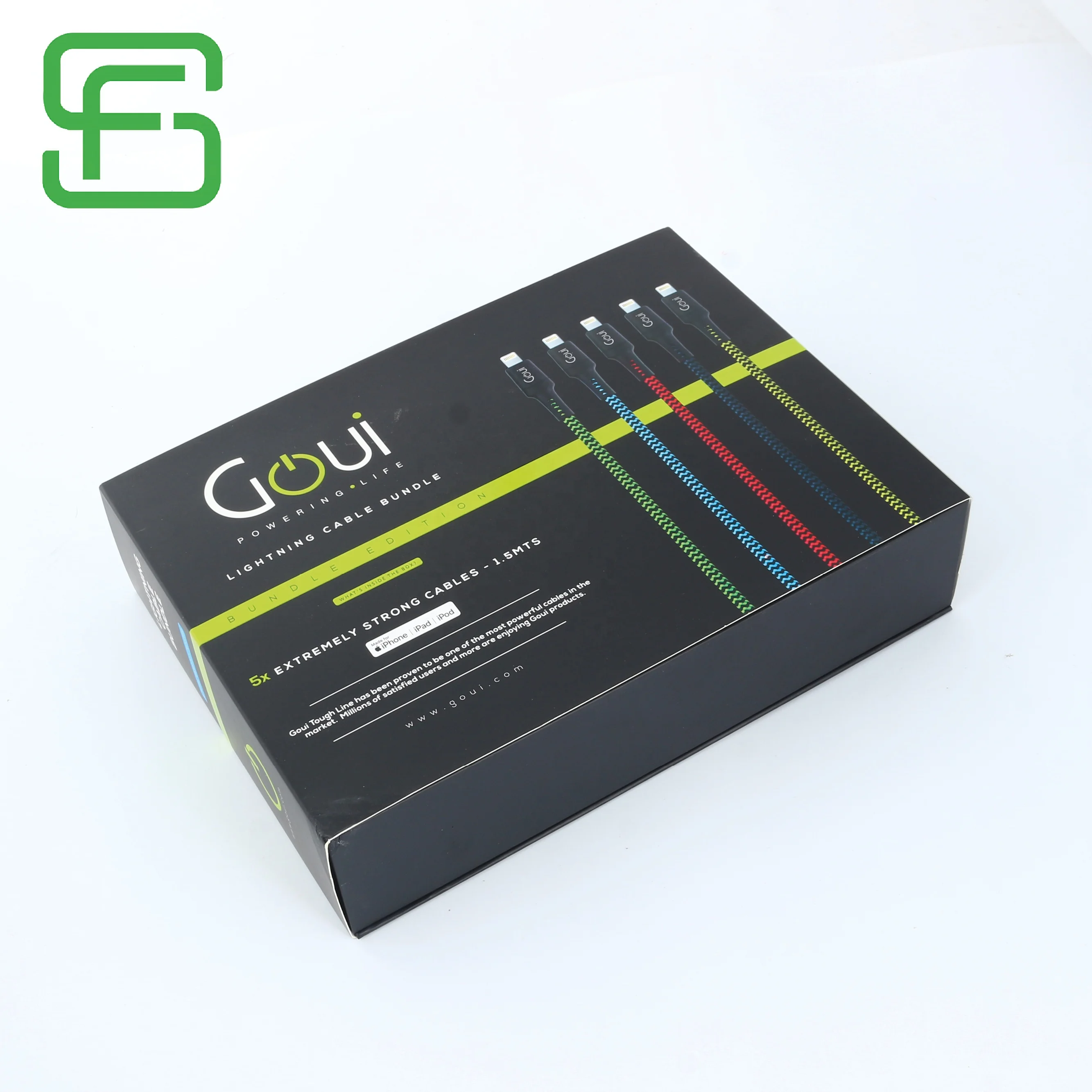 Recycled Data line Cardboard Packaging Box Customized Packaging Box With Hanger