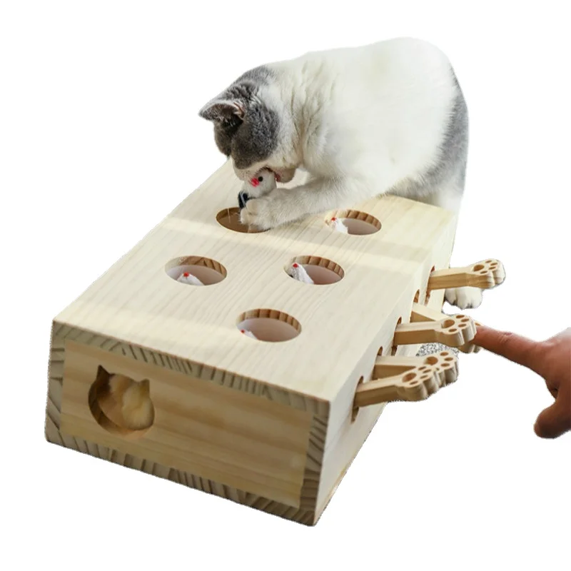 Деревянная игрушка для кошек мебель домашних животных милая кошка игрушечная деревянные