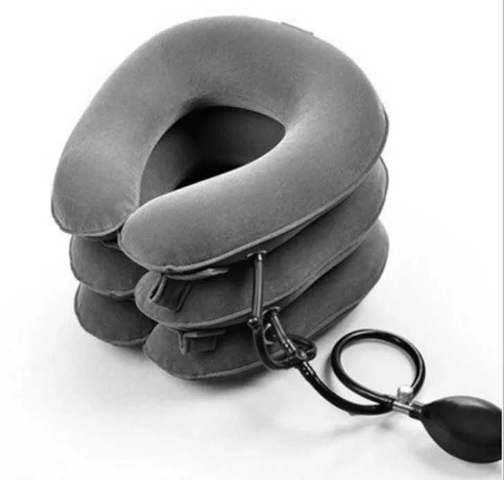 Wholesale Healthcare Portable Neck Pain Relief Inflatable Cervical Neck Traction Support Collar Pillow air Neck Support