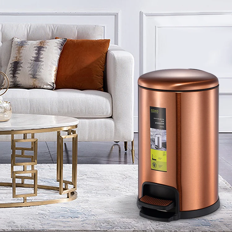 High-end Custom Storage No Touch Small Stylish Comercial Garbage Can