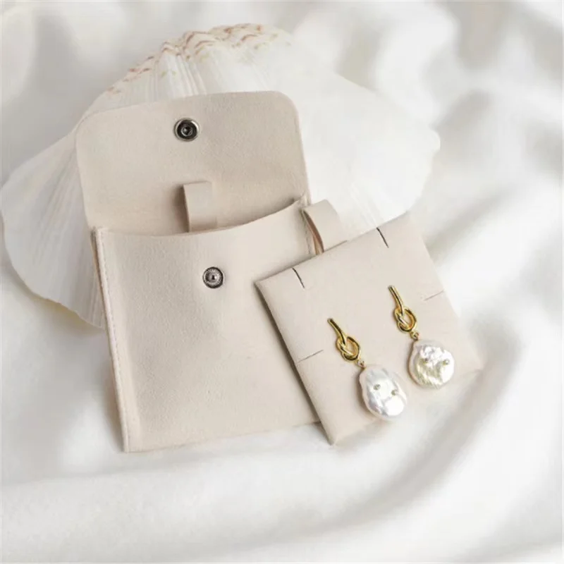 FORTE Manufacturer Wholesale velvet jewelry pouch bag Envelope snap buckle custom jewelry bags with logo