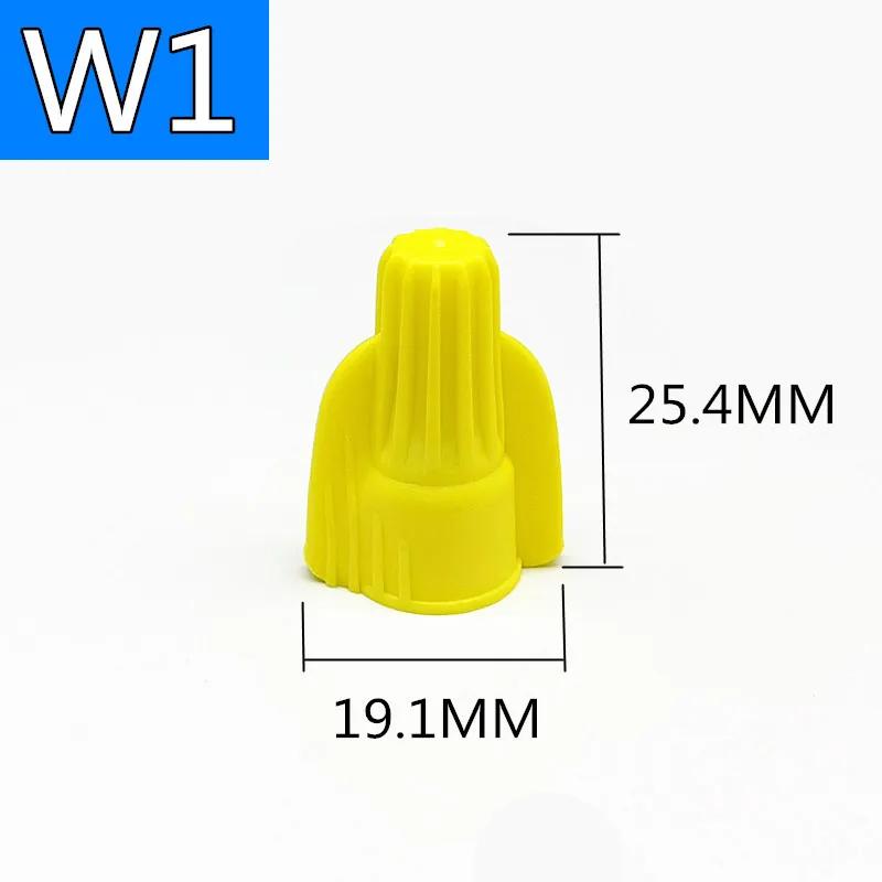 Two Wings Electrical Wire End Wire Connecter QWT Nylon Pvc Closed End Crimp Connectors Cable Splice Screw Terminal Wire Nuts