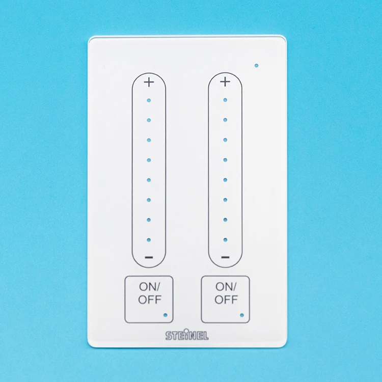 Factory Custom LED Light Switch Glass Panel  Tempered Silk Screen Glass Panel Glass Touch Panel