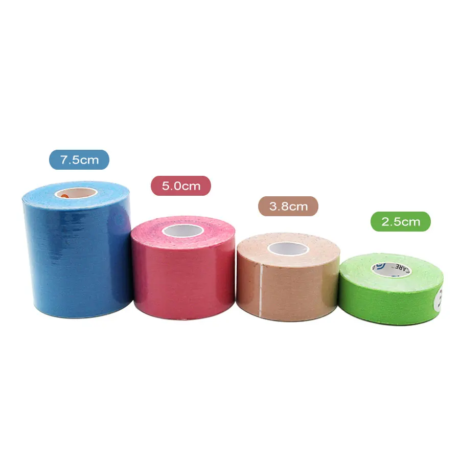 Custom Colors & Sizes K Tape Kinesiology Tape Sport Waterproof Custom Logo Printed Sports Muscle Tape Bulk Roll Wholesale