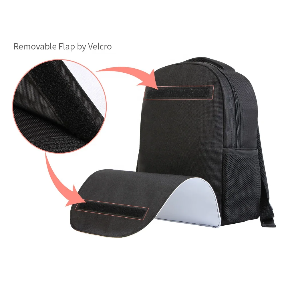 Cartoon Children Trolley Printable School Bag Detachable Blank Backpack for Sublimation