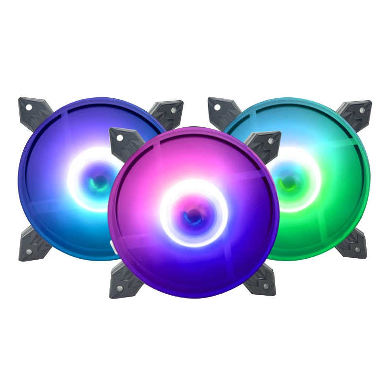 LED Cooling Fan 120mm 12cm DC 12V Cooling 3Pin 4Pin Cooler Silent Quiet Fan Cooler Radiator For Computer Case Fan