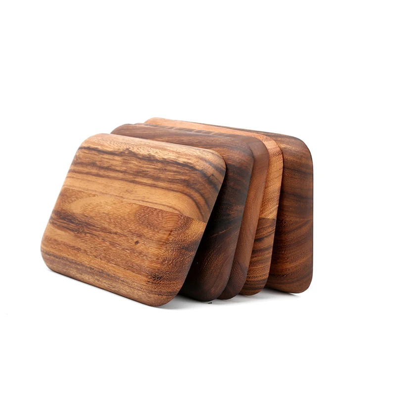 Деревянные сервировочные подносы из акации, поднос для торта, десертный поднос для украшения стола на свадьбу, день рождения