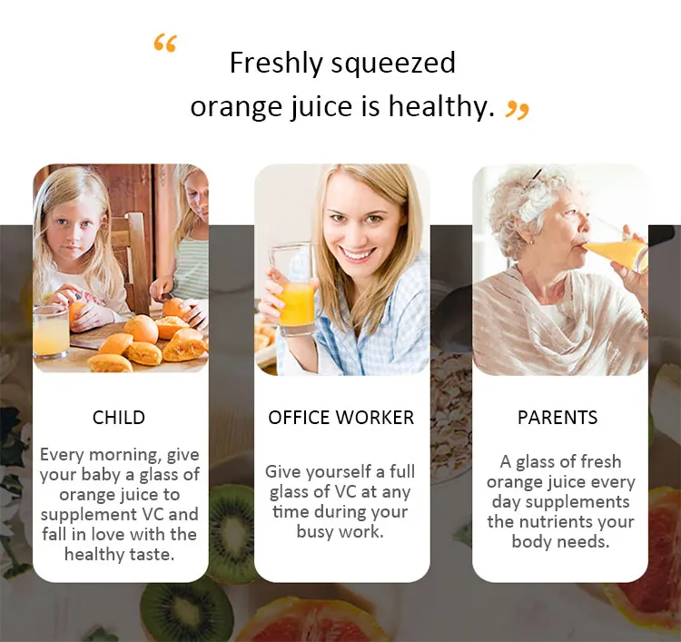 wholesalers blender smart home appliances manual orange juicer hot selling with LED light