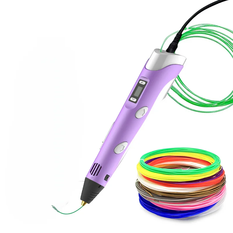 3d pen filament refills 1.75mm pla abs pcl petg fi Book Set Matte Birthday Kit Gift Graffiti Nozzle Colorful PCL Blue Children