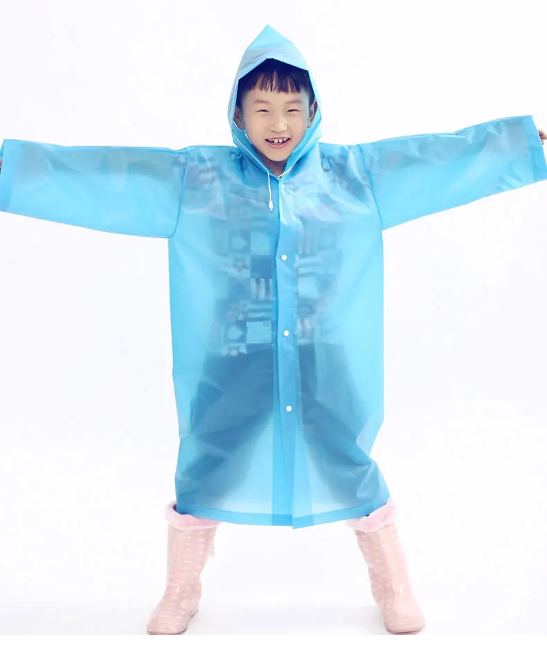 OEM/ODM Print Logo Unisex  kid Raincoat Outdoor Travel Emergency  rain wear