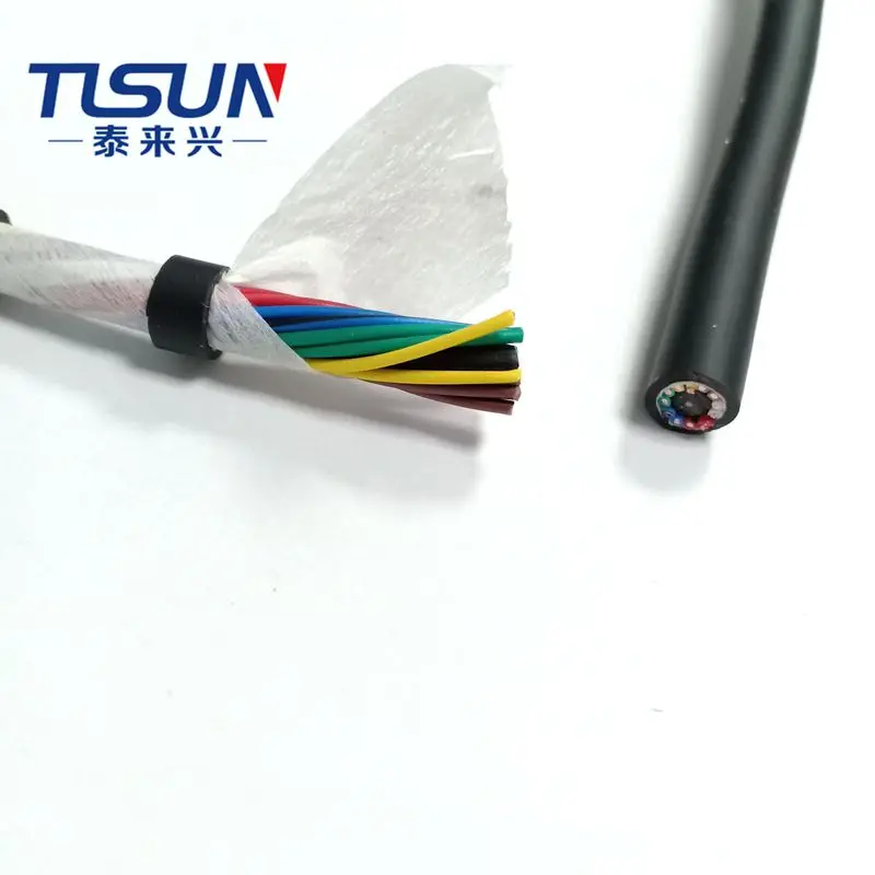 CE certified  TRVV/HF-YY 12X0.2mm2 high flexible towline cable for automation equipment cable