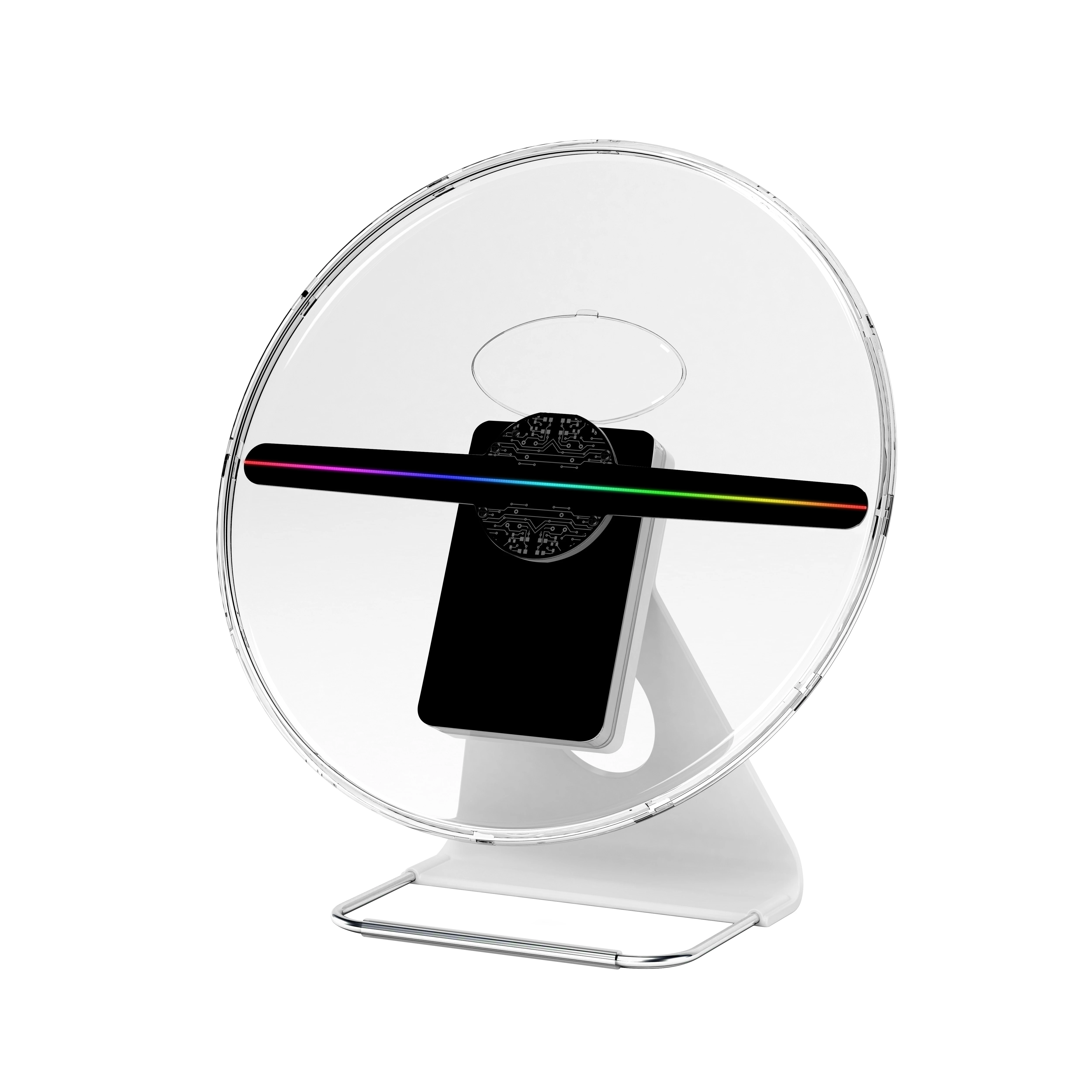 Portable Rechargeable Table Top 3d 30cm hologram fan display
