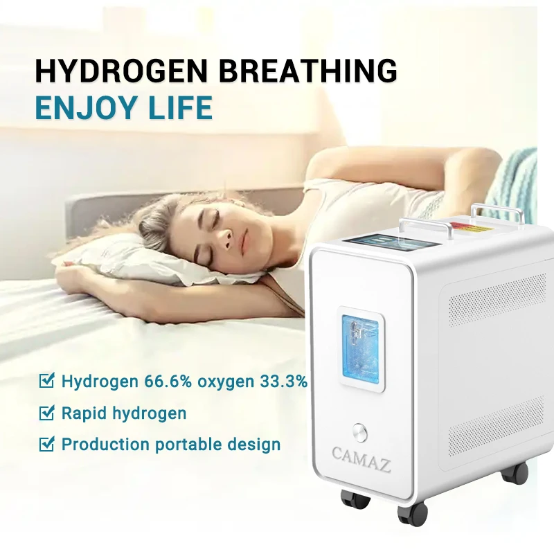 CAMAZ SPE electrolysis water Hydrogen&Oxygen Inhalation Machine produce Hydrogen to Oxygen ratio 2:1