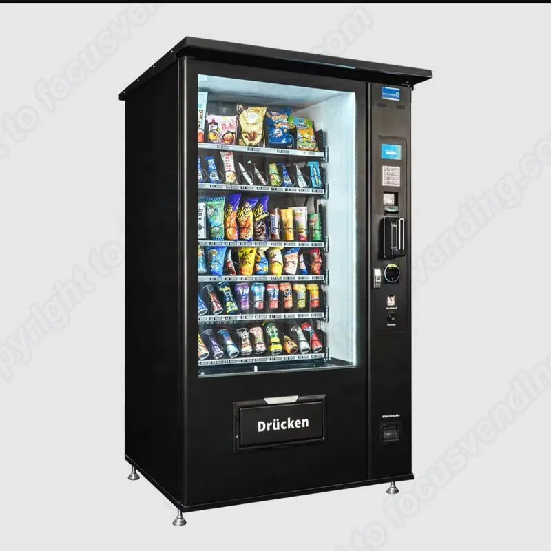 Custom made vending machine for germany market support euro currency with age verification