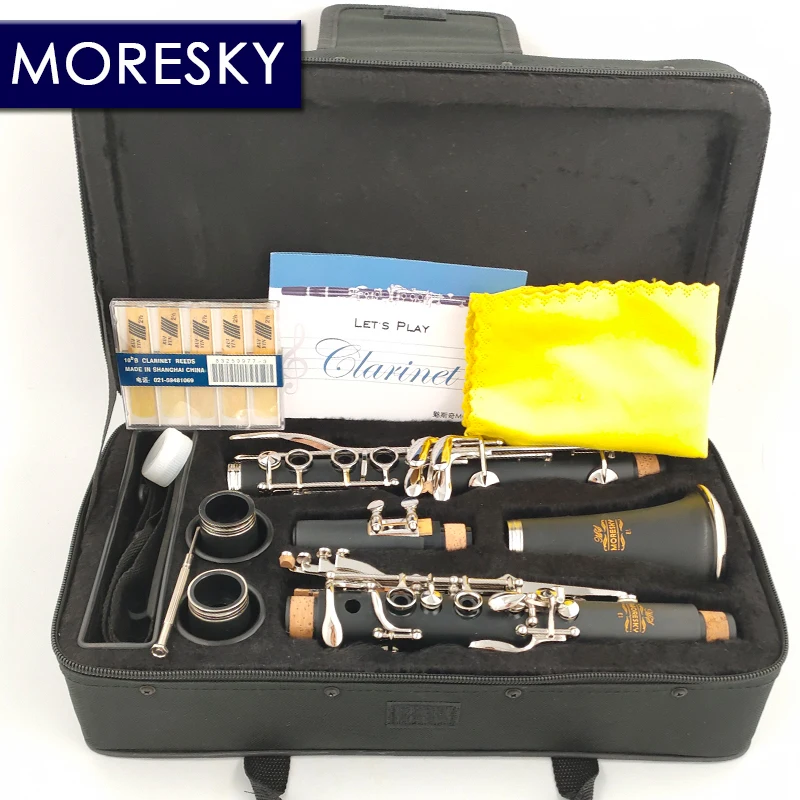 MORESKY Bb Clarinet 17 Key Sib Klarnet /ABS body material Clarinet
