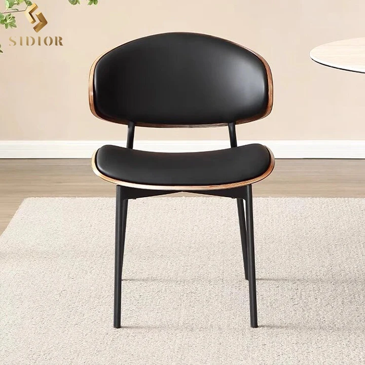 Modern hotel luxury dinning room chair set for furniture metal stainless steel black velvet tufted restaurant dining chair