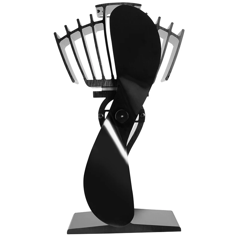 high quality 2 blade pellet stove fan big heat powered wood stove fan