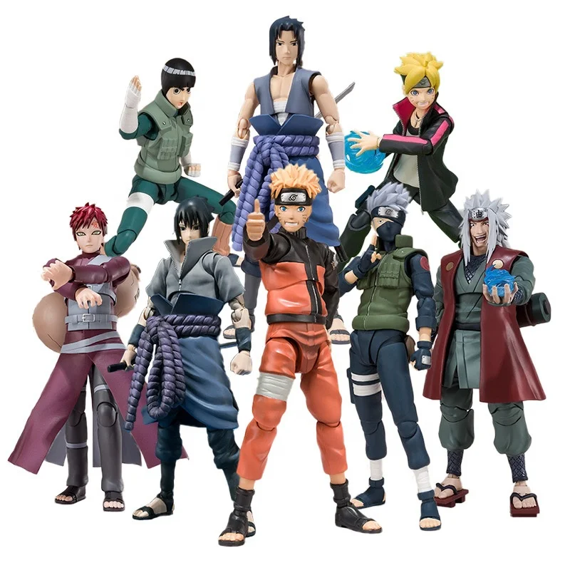 SHF Narutos Hatake Kakashi Namikaze Minato Action Figure Articulated Joints Moveable Vinyl Figurine Doll Collection Model Toys