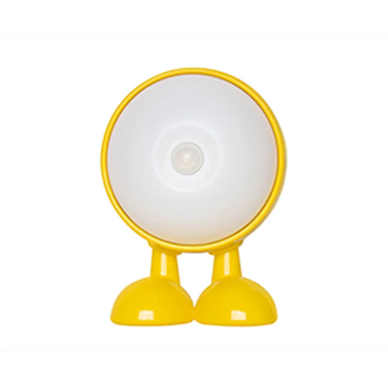 ICARER FAMILY Modern Mini LED Night Light Big Eyes Rechargeable 5V USB Switch Touch Power Generation Warm Duck Shape Bedroom