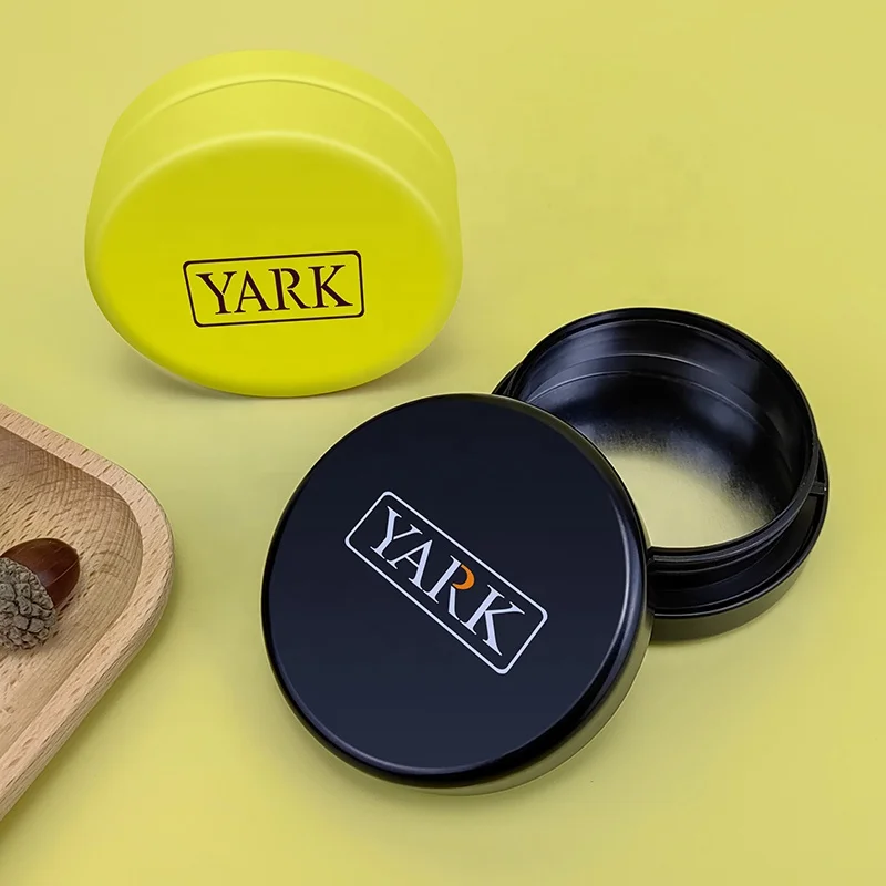 Custom child resistant gummies edibles food metal round small tin can packaging