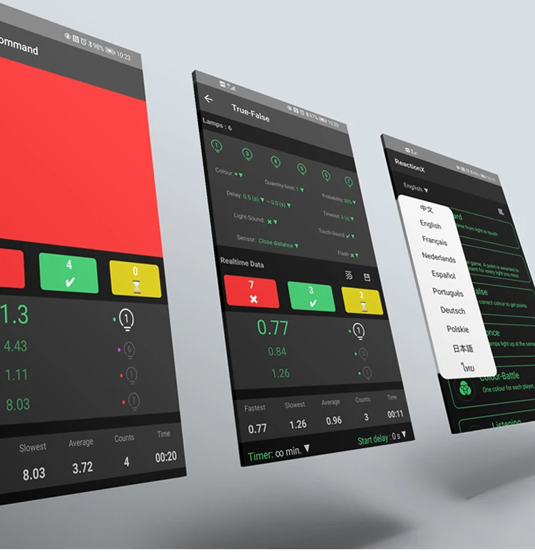 Fitness Touch Light Agile Training Reaction Light Lamp Set/Reaction Light Lamp With Mobile APP Connected