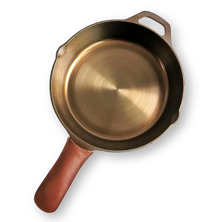 vegetable oil Pre-seasoned 0 Chemical Coating Non-stick Polished Smooth Cast Iron Skillet frying pan