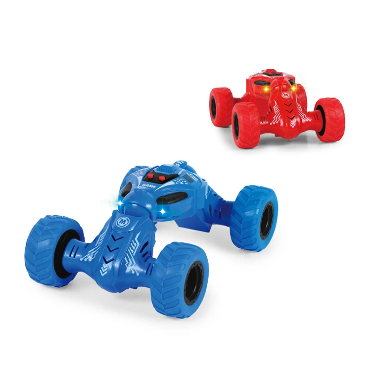Children 4 Wheel Drive Small Truck Mini Twist Car Friction Toy Vehicle Off-Road With Sound And Light 2 Packs