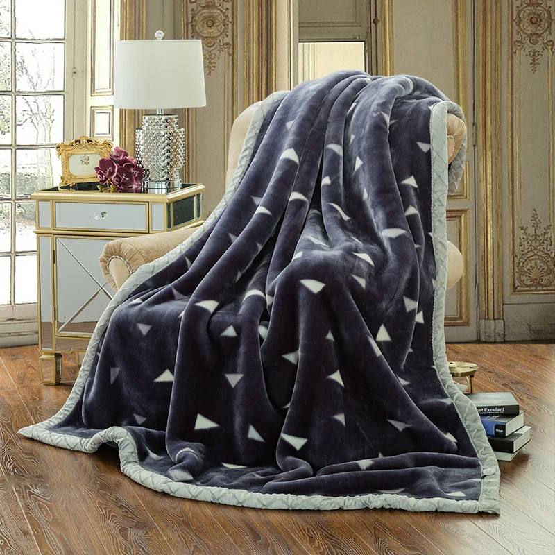 HONGBO new arrival custom baby flannel fleece floral blanket breathable washable durable raschel blanket bamboo