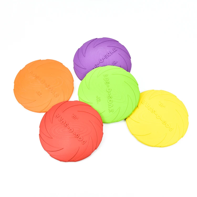
Hot Selling Pet Dog Training Soft Frisbeed Toy Flying Disc Fetch Fun Toy 