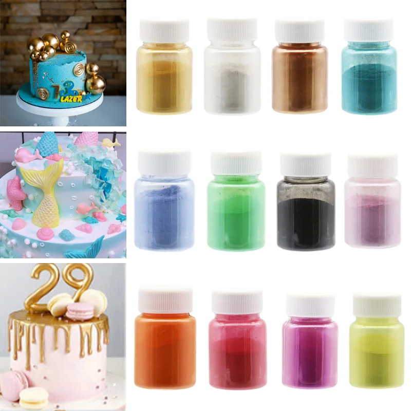 Edible Dyeing  Glitter Cake Decor Powder Mousse Cake Chocolate Pearl  Gold Powder Baking Color Dust