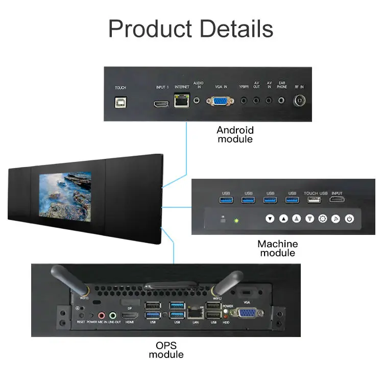 Capacitive Nano blackboard slate electronic blackboard lcd writing smart board for schools