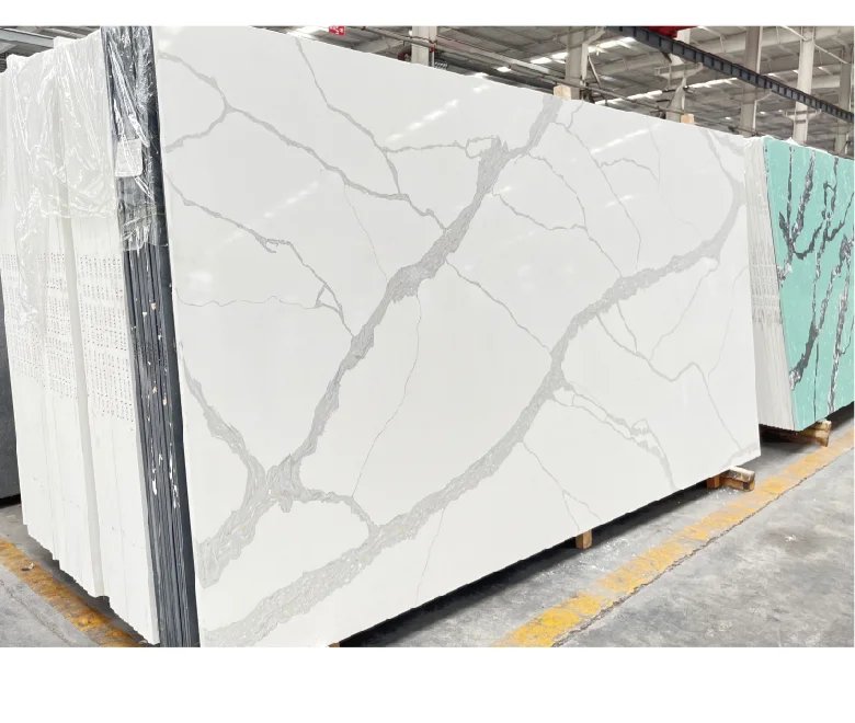 Quartz Countertop Maintenance Artificial Pebble Stone 30 50mm Quartz Artificial Stone Slab Countertop