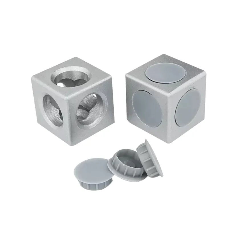 European Standard 2020 3030 4040 T slot aluminum extrusion profile frame 3 way fixed corner piece bracket