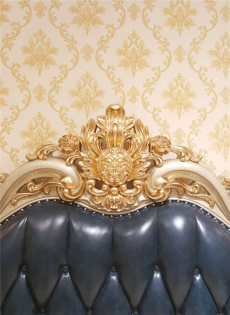 Hot selling royal luxurious king beds set Classic luxury queen size bed with high quality leather and solid wood