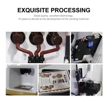 Coin-payment System Bean To Cup Coffee Grinding Desktop Bean To Cup Beverage Coffee Vending Machine