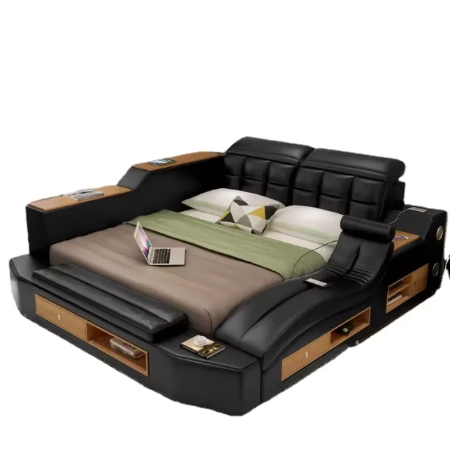 Wholesale Customize Modern Multi-function Storage Bed Furniture Bedroom Home Furniture Bedroom Sets  King Size Bed