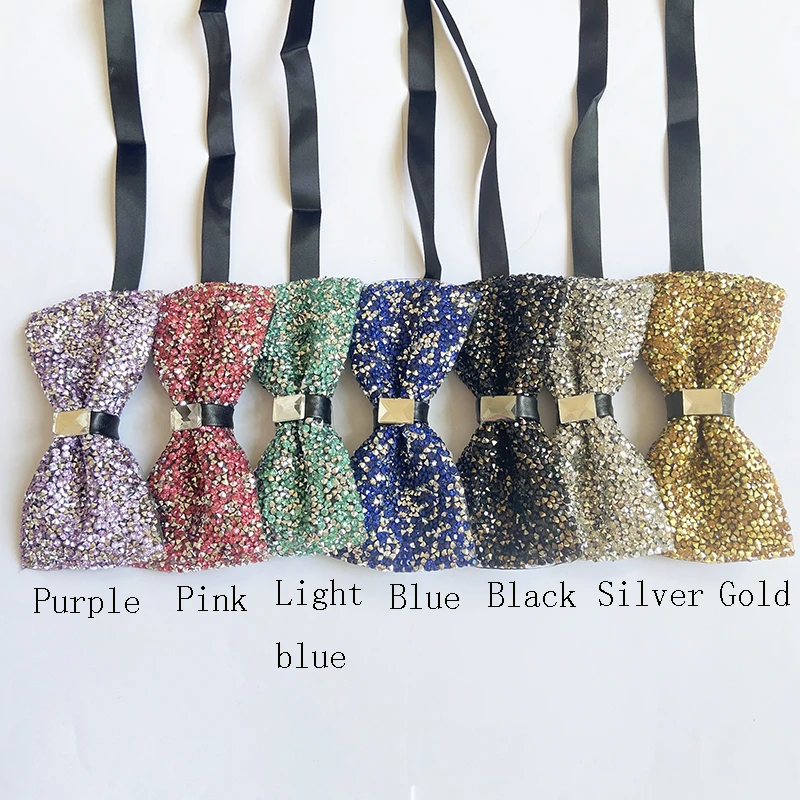 rhinestone bow tie color
