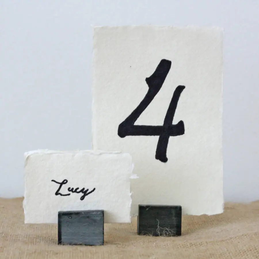 
Индивидуальное украшение стола, свадебный дизайн, черный сланцевый куб с именной карточкой, набор из 4 шт. 