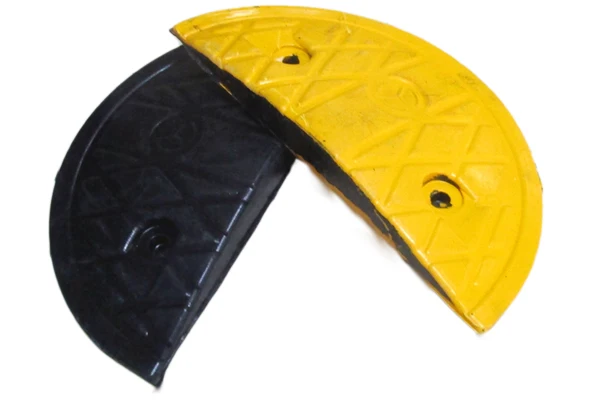 Diamond-Shaped School District Road Deceleration Zone rubber traffic Industrial speed bump