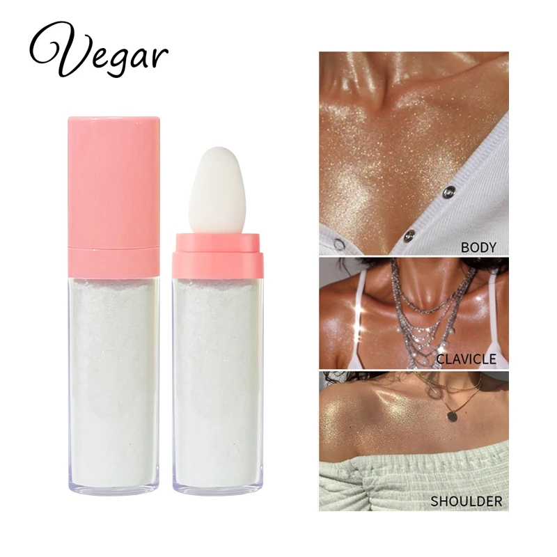 Highlighter Powder Stick Makeup Body Shine High Gloss Blush Contour Powder Makeup Sparkle Patting Powder